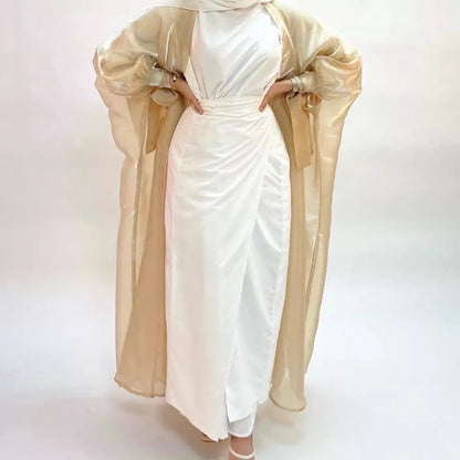 Under abaya wrap dress