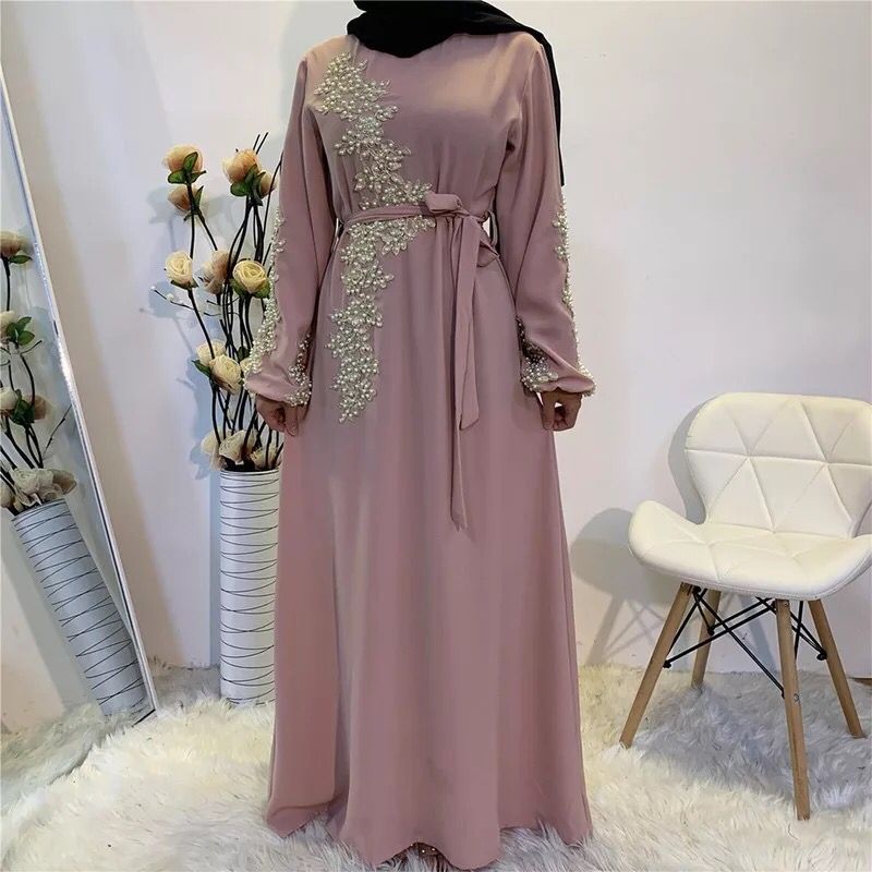 Long sleeve embroidered dress